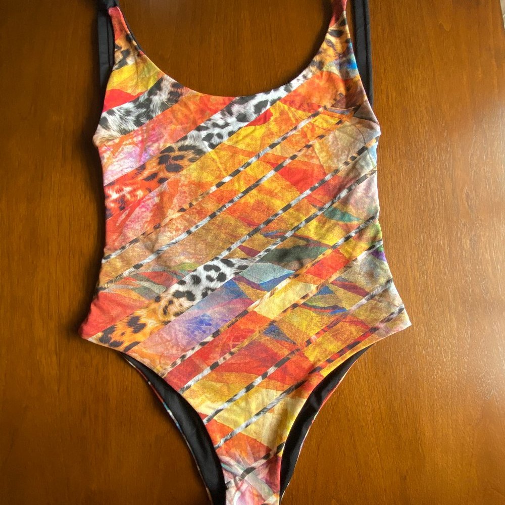 Reversible One Piece Swimwear
